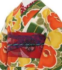 기모노 예시 레트로 모던