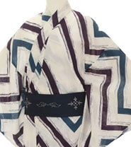 남성용 유카타(홑옷) 예시